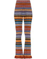Etro - Flared Leg Trousers - Lyst