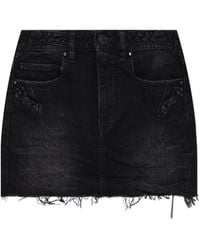 Balenciaga - Short Denim Skirt - Lyst
