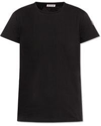 Moncler - Cotton T-Shirt With Crew Neck - Lyst