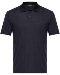Emporio Armani - Polo With Embroidered Logo - Lyst