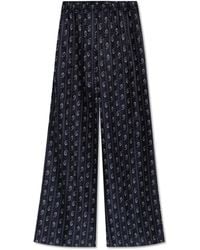 Tory Burch - Patterned Wide-Leg Trousers - Lyst