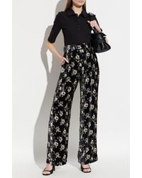 R13 - Trousers With A Floral Motif - Lyst