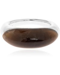 LIE STUDIO - "Beatrice" Ring With A Semi-Precious Stone - Lyst