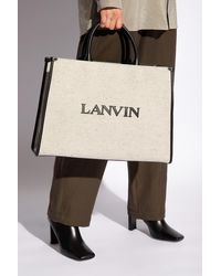 Lanvin - 'mm' Shopper Bag, - Lyst