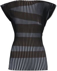 Issey Miyake - Pleated Top - Lyst