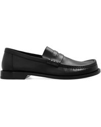 Loewe - 'campo' Leather Loafers, - Lyst
