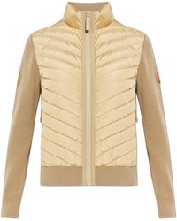 Canada Goose - Cardigan With Quilted Front 'Hybridge' - Lyst