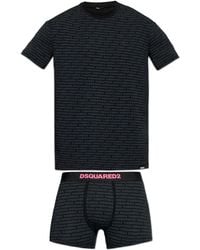 DSquared² - Lingerie Set: T-Shirt And Boxer Shorts - Lyst