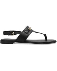 Furla - "Heritage" Leather Sandals - Lyst