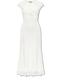 Self-Portrait - Dress With Lace Inserts - Lyst