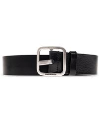 DSquared² - Leather Belt With Buckle - Lyst