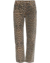 RE/DONE - Jeans Trousers With Animal Motif - Lyst
