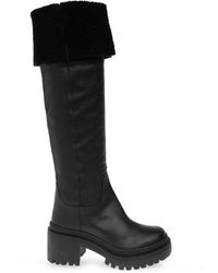 Giuseppe Zanotti - ‘Iwona’ Leather Heeled Boots - Lyst