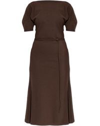 Lemaire - Cotton Dress With Short Sleeves - Lyst