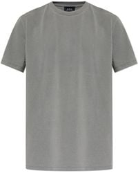 A.P.C. - T-Shirt With Logo - Lyst