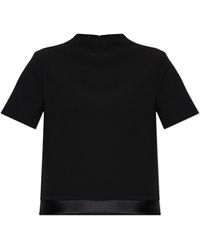 Jil Sander - Wool Top With Short Sleeves - Lyst