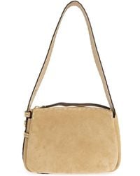 Tory Burch - Suede Shoulder Bag 'Romy Small' - Lyst