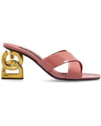 Dolce & Gabbana - Heeled Slippers - Lyst