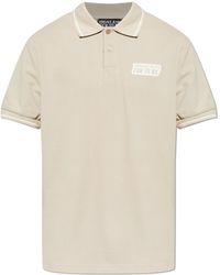 Versace Jeans Couture - Polo Shirt With Printed Logo - Lyst