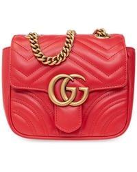 Gucci - gg Marmont Mini Quilted Shoulder Bag - Lyst