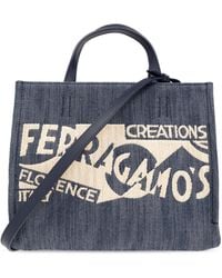 Ferragamo - 'sign S' Shopper Bag, - Lyst