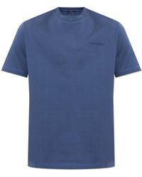 Paul & Shark - T-Shirt With Embroidered Logo - Lyst