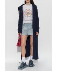 Balenciaga - Long Cardigan With Pockets - Lyst