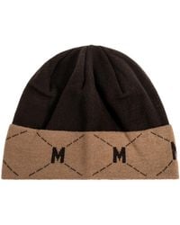Moschino - Wool Beanie With Logo - Lyst