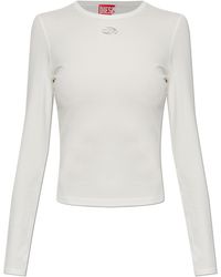 DIESEL - T-Shirt T-Uncutieslong-Ls-Od' - Lyst
