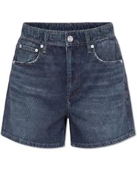 Rag & Bone - Shorts With A Denim Print - Lyst