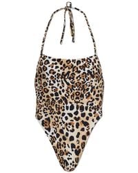 DSquared² - One-Piece Swimsuit With Animal Print - Lyst