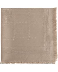 Ferragamo - Wool Scarf With Logo - Lyst
