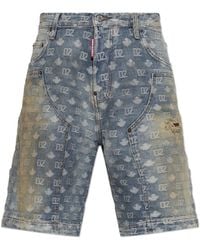 DSquared² - 'Carpenter' Monogram Shorts - Lyst