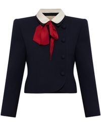 Valentino Garavani - Wool Blazer With Scarf - Lyst