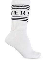 Versace - Cotton Socks With Logo - Lyst