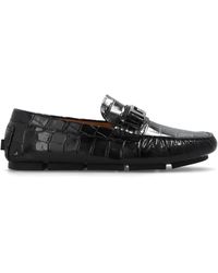 Versace - Leather Moccasins - Lyst