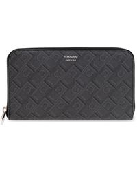Ferragamo - Canvas Wallet With Monogram - Lyst