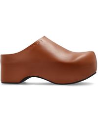 Marni - Leather Slides Chunky - Lyst