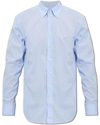 Etro - Tailored Shirt With Embroidered Logo - Lyst