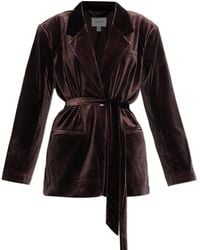 Gestuz - Velvet Blazer 'Gzvitta' - Lyst