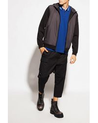 Woolrich Hoodie With Quilted Front - Black