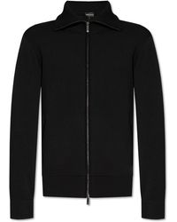 Emporio Armani - Zip-Up Sweater - Lyst