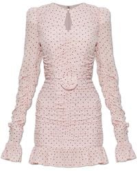 ROTATE BIRGER CHRISTENSEN - Dress With A Decorative Belt - Lyst