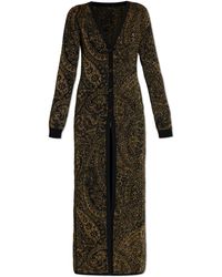 Etro - Long Cardigan With Lurex Thread - Lyst