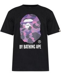 A Bathing Ape - T-Shirt With Logo - Lyst