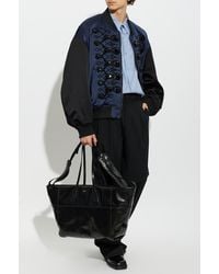 Balmain - 'Bomber' Jacket With Appliqués - Lyst