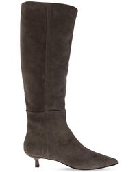 Aeyde - Suede Heeled Boots 'Sabrina' - Lyst