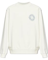 Stone Island - Sweatshirt With Printed Logo - Lyst