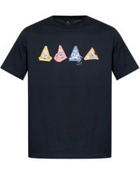 Paul Smith - T-Shirt With A Colorful Print - Lyst