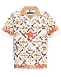 Dolce & Gabbana - Shirt With A Seashell Motif - Lyst